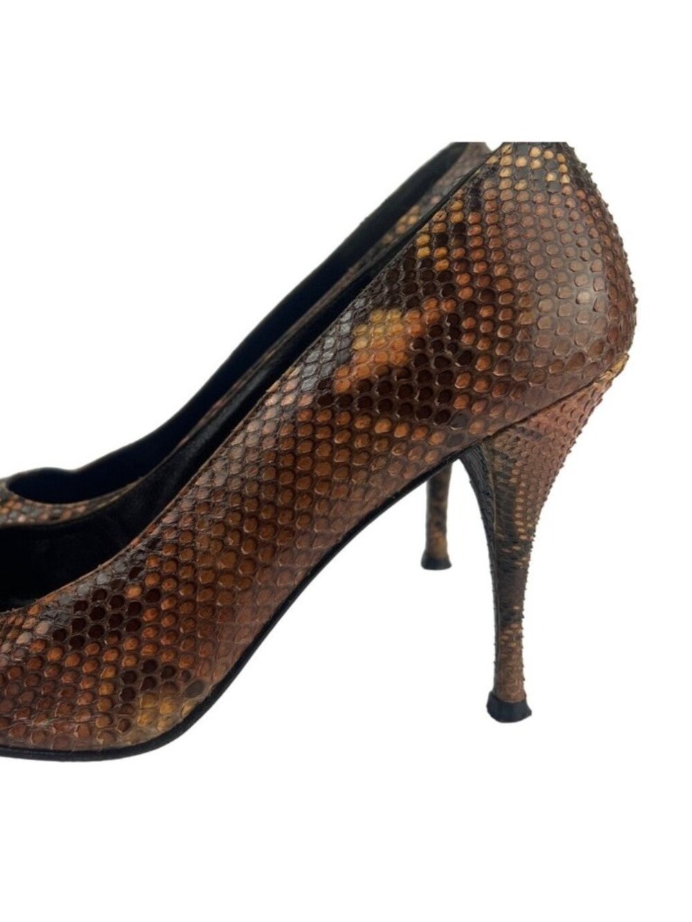 Stuart Weitzman Python Heels Size 9 - Picture 5 of 11